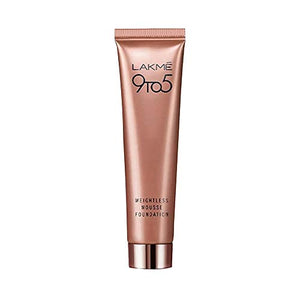 Lakmé 9to5 Weightless Mousse Foundation, Bronzed Glow, 25 g