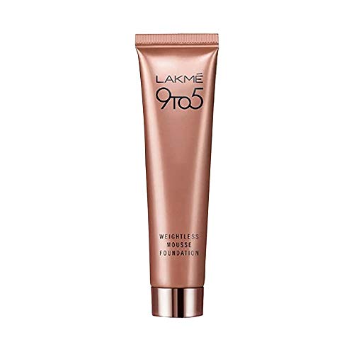 Lakmé 9to5 Weightless Mousse Foundation, Bronzed Glow, 25 g