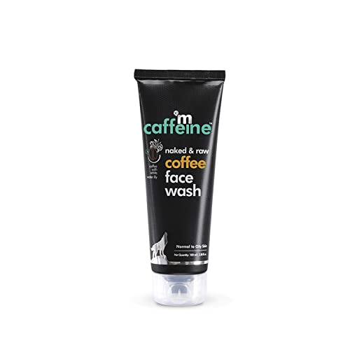 MCaffeine Naked & Raw Coffee Face Wash, 100 ml | White Water Lily | Deep Cleanser | Oily/Normal Skin | Paraben & SLS Free