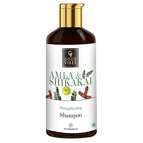 Good Vibes Strengthening Shampoo - Amla Shikakai Men & Women (300 ml)