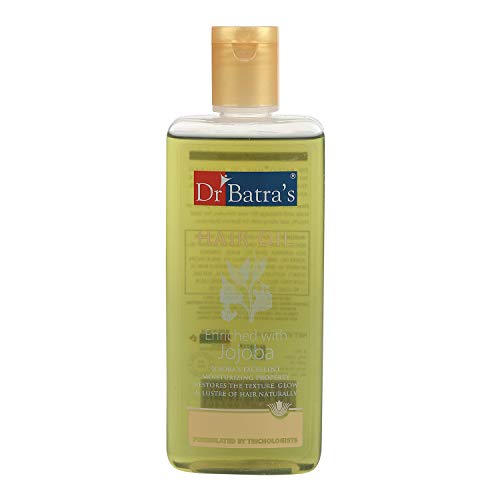 Dr Batra's  Hair Oil Enriched With Jojoba Extracts | Prevents Tangles, Dryness And Even Split Ends | Formulated By Trichologists | Jojoba Hair Oil 200 ml (Pack of 2)