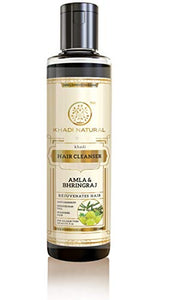 Khadi Natural Ayurvedic Amla and Bhringraj Hair Cleanser(Shampoo), 210ml