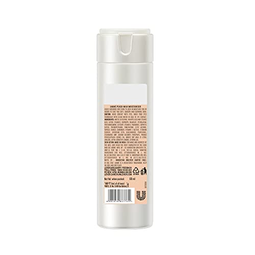 Lakme Peach Milk Face Moisturizer 120 ml, Daily Lightweight Lotion with Vitamin C & Vitamin E for Soft Glowing Skin - Non Oily 12h Moisture for Women