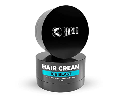 Beardo Ice Blast Hair Cream 75g | For Daily Soft Styling and Gloss