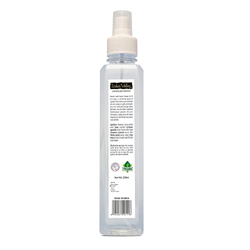 INDUS VALLEY Natural Lavender Water Facial Toner - Chemical Free - 250 ml
