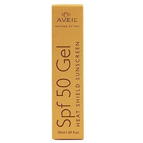 AVEIL Heat Shield Gel Sunscreen SPF 50 | Normal, Oily or Acne Prone Skin | Paraben & Paraffin free | Sun Protector With UV+IR & PA+++ | Dermatologically Tested For All Skin Types | 50 ml