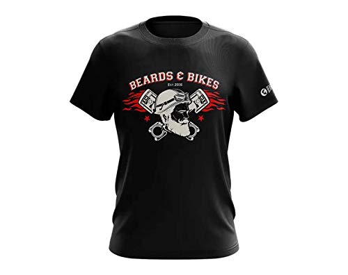 BEARDO Beards and Bikes T-Shirt (L) Black