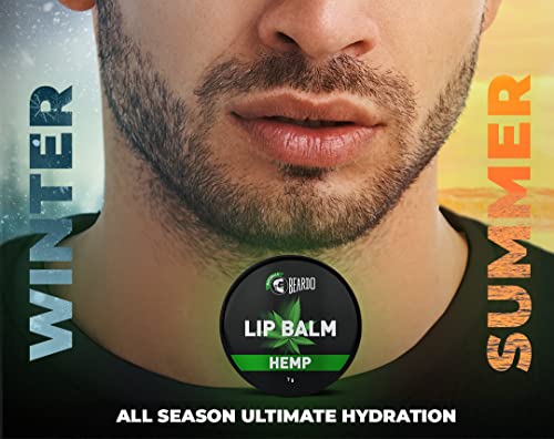 Beardo Hemp Lip Balm (7g) Lip Care for Dry & Chapped Lips | dark lips to lighten | moisturizes and repairs your lips