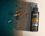 Beardo Max Sunscreen Spray SPF-50 P+++ for Indian men, 50ml | Non-greasy Sunscreen | Suitable for Oily, Acne Prone Skin | Oil Free Sunscreen