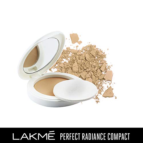 Lakme Perfect Radiance Skin Lightening Compact Powder, Ivory Fair 01, SPF 23 Matte Oil Control Face Makeup - Sheer Foundation Powder, 8 g