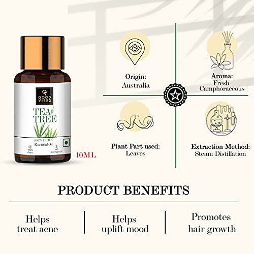 Good Vibes Essential Oils Combo Kit (Tea Tree 10ml + Rosemary 10ml)