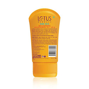 Lotus Herbals Sunscreen SPF 30 PA+++ - 50 grams Cream