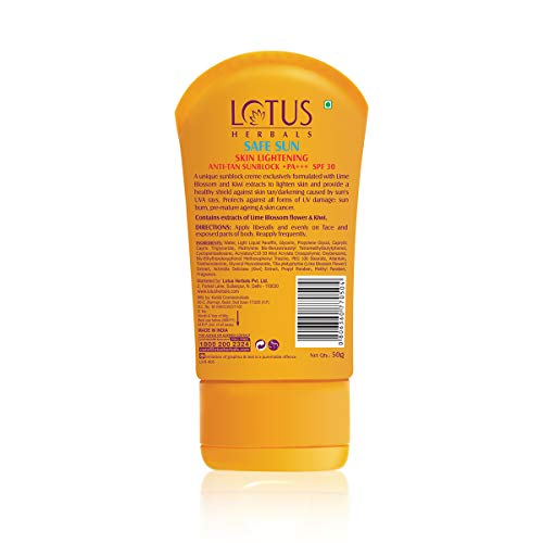 Lotus Herbals Sunscreen SPF 30 PA+++ - 50 grams Cream