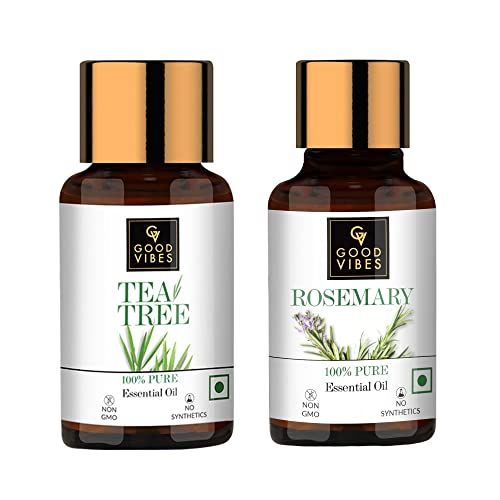 Good Vibes Essential Oils Combo Kit (Tea Tree 10ml + Rosemary 10ml)