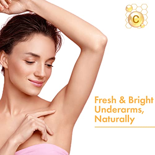 Good Vibes Vitamin C Glow Deodorant Roll On, 50 ml | Fresh & Bright Underarms Naturally With Orange & Kakadu Plum | Controls Sweat & Odour | No Parabens, Sulphates, Silicones, Pthalate & Alcohol