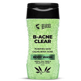 Beardo B-Acne Clear Body Wash for Men 200 ml | With Neem, Tea Tree and Salicylic Acid | Clean Clear Skin | For Body Acne and Skin Purification