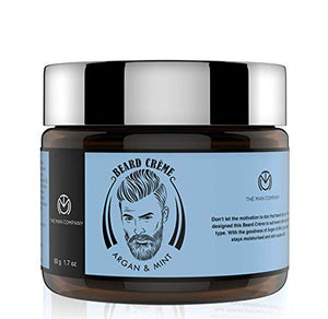 The Man Company Beard Softening Cream with Argan & Mint | Best Softener & Moisturiser for Daily use | (50 g)