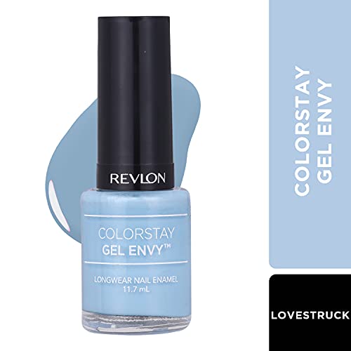 Revlon Colorstay Gel Envy Long Wear Nail Enamel, Pastel Blue Love Stuck, 11.7ml