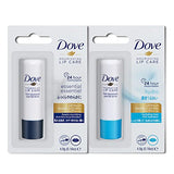 Dove Essential Nourishing Lip Care + Dove Hydro Nourishing Lip Care, Long lasting Lip Balm, 24 hours Hydration, Imported,4.8gm,PO2, Blue