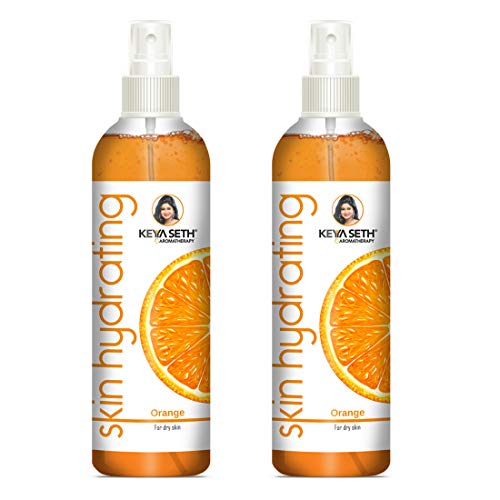 KEYA SETH AROMATHERAPY, DEVICE OF DROP Skin Hydrating Orange Toner -Nourishing, Brightening Oil Control, Natural Glow Enriched with Pure Essential Oil of Orange for Dry Skin (200MLX2)