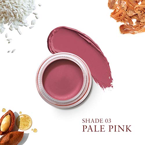 Just Herbs Ayurvedic, Natural Lip & Cheek Tint, Blush For Women- Sls, Chemical & Paraben Free - 03 Pale Pink (Creamy Matte)