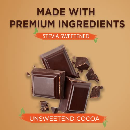 Lo! Foods - Dark Keto Chocolates - 80g | Stevia Sweetened | No Added Sugar | Only 1g Of Net Carbs Per Serving | Guilt Free Chocolate for Indulgence | Low Carb Keto Sweets - (40g x Pack of 2)