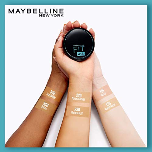 Maybelline New York Fit Me Compact Powder, 128 - Pack Of 2 | Oil Control Compact Powder | Compact Powder With SPF.
