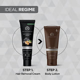 The Man Company Hair Removal Cream for Men Enriched with Charcoal & Turmeric | Dermatologically Tested | For All Skin Types - 100gm