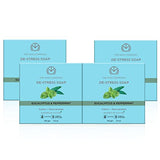 The Man Company Refreshing De-stress Soap Bar with Eucalyptus & Peppermint ( Combo Pack of 4 ) for Long-Lasting Freshness | Glowing, Soft & Supple Skin | Calms & Rejuvenates | Cooling Effect | Suitable For All Skin Types-100 gm - BUY 3 GET 1 FREE