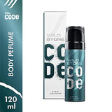 Wild Stone Code Steel No Gas Body Perfume for Men, Long Lasting Refreshing Fragrance for Office Wear -120 ml