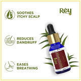 Rey Naturals Eucalyptus Oil, 15 ML 100% Natural For Aromatherapy & Aroma Diffusers For Massage Over Skin, Muscle & Joints
