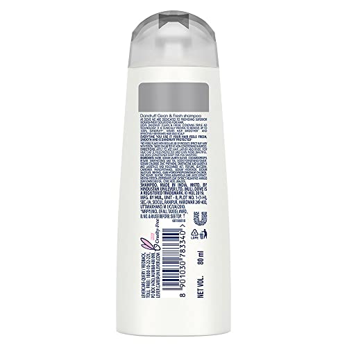 Dove Dandruff Clean & Fresh Shampoo for Dry, Itchy & Flaky Scalp, 80 ml