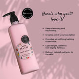 Kimirica Creme Bath Fruit Secret Body Wash - 290ml, 100% Vegan and Paraben Free, Made with White Tea, Ginkgo Biloba, Argan Oil and Enriched with Vitamin E, Pro-Vitamin B5