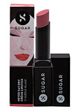 SUGAR Cosmetics Never Say Dry Crème Lipstick 01 Subtle Island (Muted Brownish Pink), 3.5 g