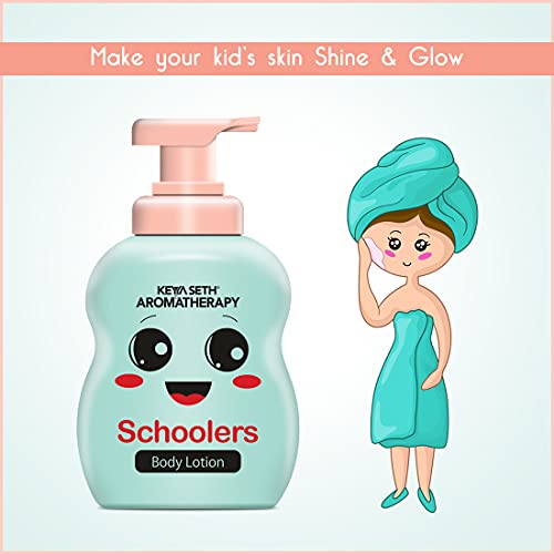 Keya Seth Aromatherapy Schoolers Body Lotion for Deep Nourishment and Long-Lasting Moisturizer for Radiant Skin- Hypoallergenic- Paraben & Mineral Oil Free- 300ml.