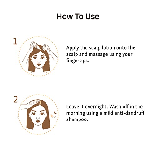 mCaffeine Anti-Dandruff Cappuccino Coffee Scalp Lotion | Reduces Itchiness & Flakiness with Natural AHA and Almond Milk |SLS and Paraben Free | For All Hair Types | 100ml