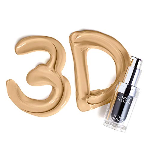 Lakmé Absolute 3D Cover Foundation, Warm Crème, 15 ml