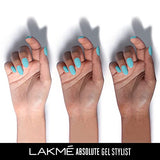 Lakmé Absolute Gel Stylist Nail Color, 95 Snow Cone, 12ml,Sky Blue