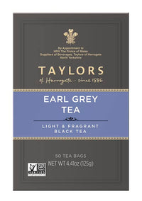 Taylors of Harrogate Earl Grey, 50 Teabags, Black
