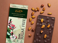 Zevic Sugar free Roasted Almonds with Stevia, 40gm (Pack of 9)