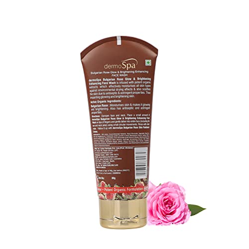 Lotus Professional Dermo Spa Bulgarian Rose Glow and Brightening Enhancing Face wash, 80g