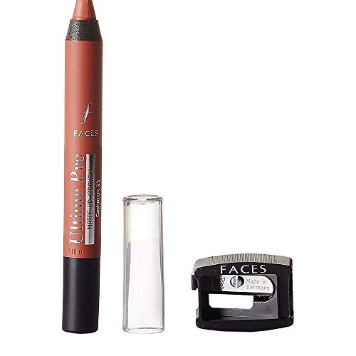 Faces Canada Ultime Pro Matte Lip Crayon Cashmere 23 2.8 g With Free Sharpener (Pink)