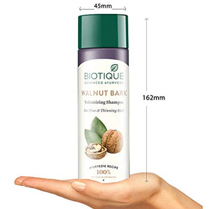 Biotique Walnut Volume & Bounce Shampoo & Conditioner For Fine & Thinning Hair, 190ml