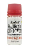 CHARCO - Skin To Internal Health's Hyaluronic Acid Powder, Cosmetic Grade "Molecular W. : 800 kda" ( Quantity :10 Gm) For Serum Making, Anti Ageing Beauty Formulations, Moisturizer & Lotion Making, & DIY Personal Care For Face, Hair, Skin & Body