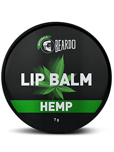 Beardo Hemp Lip Balm (7g) Lip Care for Dry & Chapped Lips | dark lips to lighten | moisturizes and repairs your lips