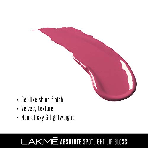 LAKMÉ Absolute Spotlight Lip Gloss, Glossy Finish - Rouge Taffy, 4 ml