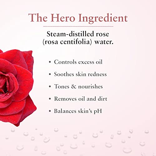 Just Herbs Ayurvedic Gulab Jal/Rose Water Spray Facial Mist Toner For Glowing Skin, Pores Minimising - Men & Women 100ml