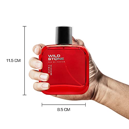 Wild Stone Ultra Sensual Perfume Spray for Men, 100ml, A Sensory Treat for Casual Encounters, Aromatic Blend of Masculine Fragrances