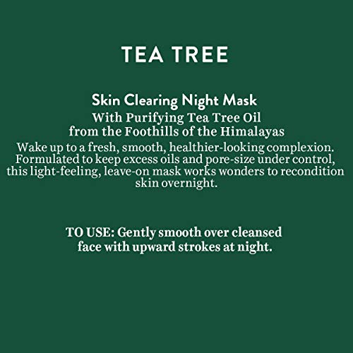 Biotique Tea Tree Skin Clearing Night Mask for Normal to Oily Skin, 50g