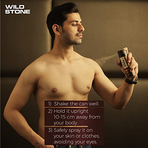 Wild Stone Classic Leather Deodorant for Men, Pack of 2 (225ml each)